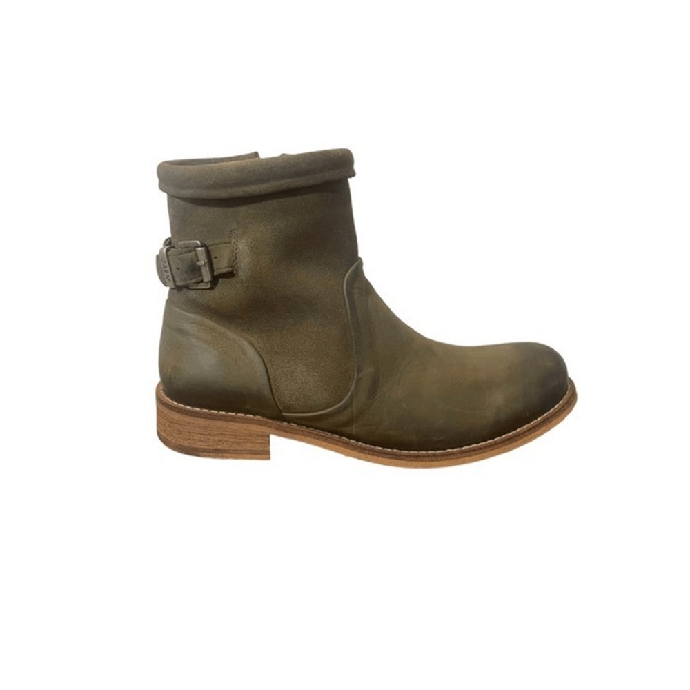 NWT Jafa 208 Long Beach Suede Leather Olive Green Cactus Boots‎ Size 38